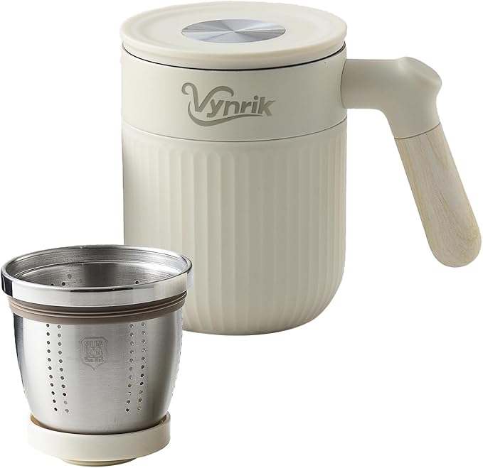 Tea Infuser Cup Doubles As Insulated Coffee Mug, Tea Cup by Unknown
