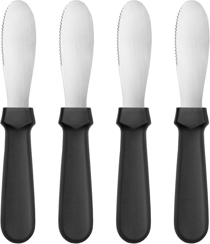New Star Foodservice Plastic Handle Stainless Steel Butter Spreader by NewStarFoodservice
