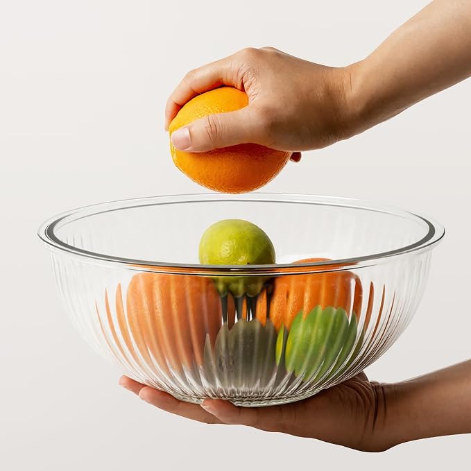 Glass Mixing Bowls with Lids Sets, Meal Prepping and Salad, Bpa Free, - Image 8