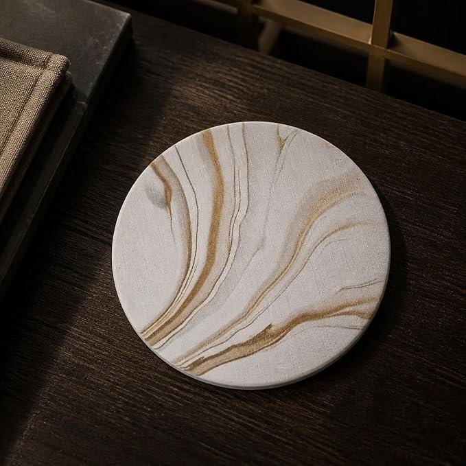 Absorbent Stone Coasters Set of 6 - Image 5