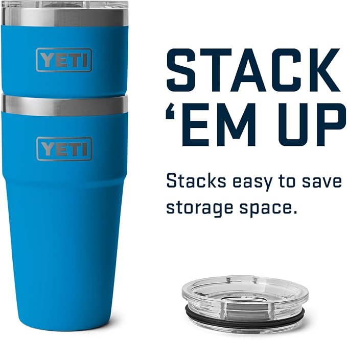 YETI Rambler 20 oz Stackable Tumbler, Stainless Steel, Vacuum Insulated - Image 6