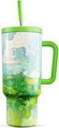 Meoky 40 oz Tumbler with Handle and Straw: Stainless Steel Insulated Tumbler by MEOKY