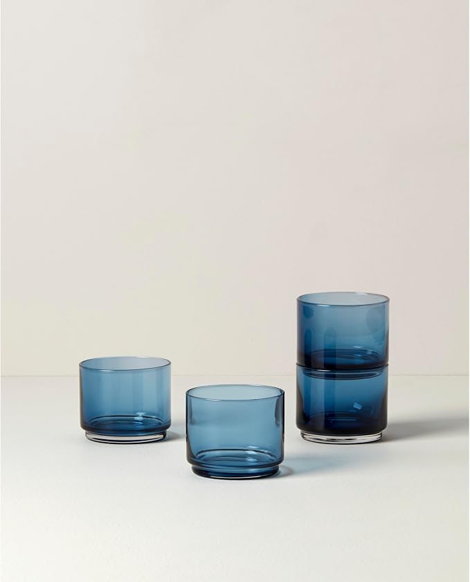 Lenox Tuscany Classics Stackable Drinkware, Dishwasher Safe, Short Glasses - Image 2