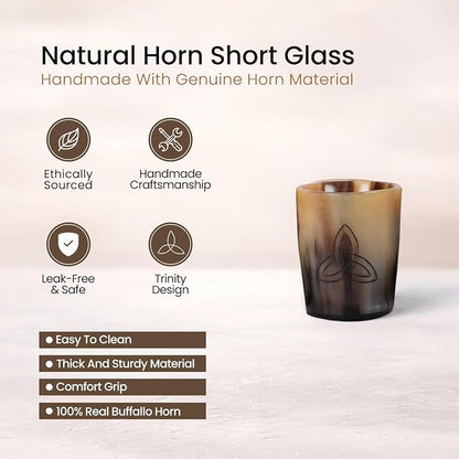 Handicrafts Home Viking Horn Shot Glasses Set of 12, Rustic Viking Drinkware - Image 2