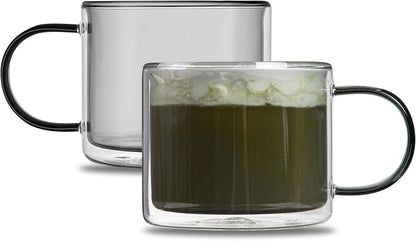 Restaurantware Coffee Cups 2 Pack of 11 oz Double Wall Glass Insulated Coffee - Image 2