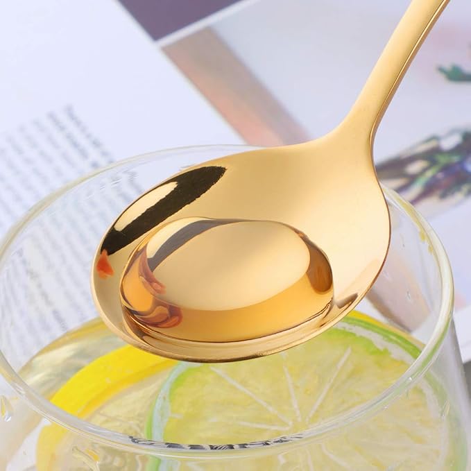 Buyer Star Bouillon Spoon Sets, 7-Inch Round Soup Spoons, Stainless Steel - Image 3