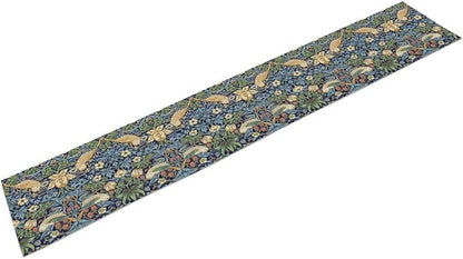William Morris Floral Table Runner, Vintage Flowers Botanical Printed Table - Image 7