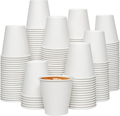 JOLLY CHEF 300 Pack Disposable Paper Coffee Cups 8 oz | Hot Beverages by JOLLYCHEF