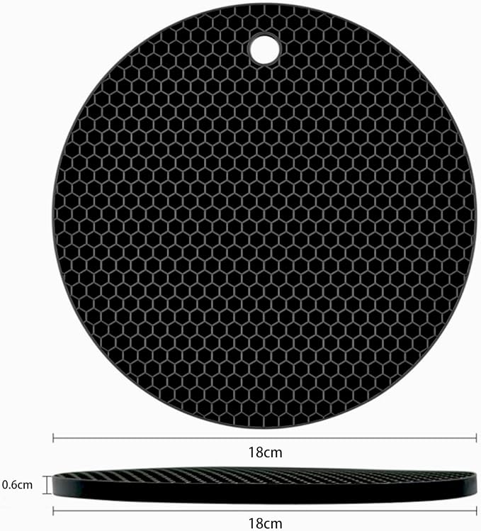 Silicone Non-Slip, Heat Resistant & Water-Trapping Trivet Mats - Image 2