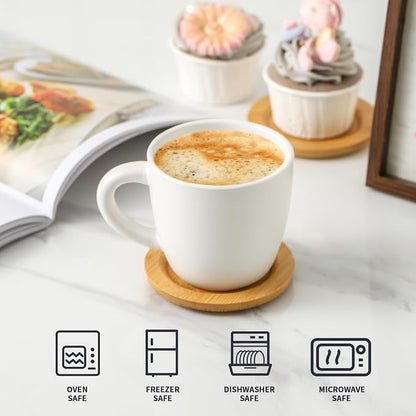 HASENSE 8 oz Cappuccino Cups - Image 4