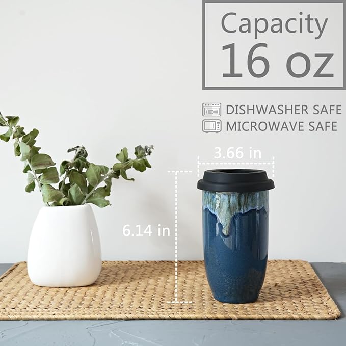 Bosmarlin Ceramic Travel Coffee Cup - Image 2