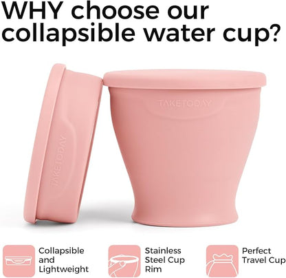 TakeToday Collapsible Cup 8 oz, Foldable - Image 3