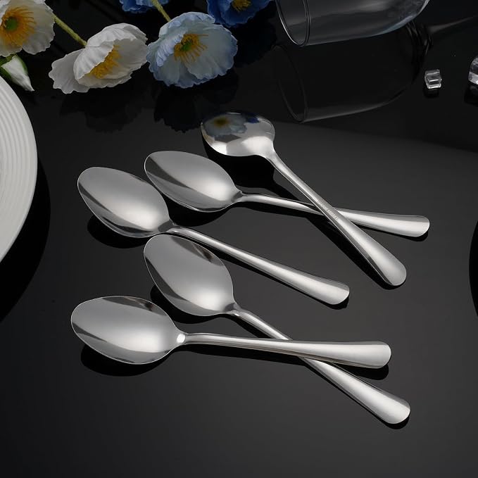 Windsor 36-Piece Set Stainless Steel Teaspoons, Tea Spoons | 5.9-Inch Food - Image 8