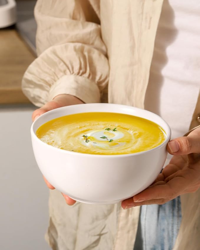 Cereal Bowls Set of 4, 24 oz Bowls - Image 4