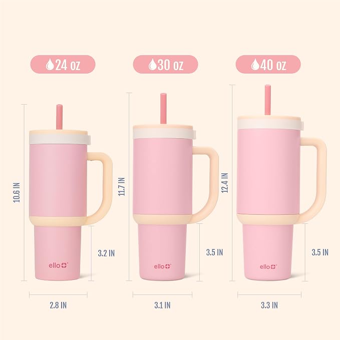 Ello Oasis 40oz Insulated Stainless Steel Tumbler - Image 8