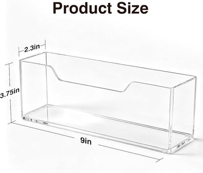 Kordory Clear Acrylic Vertical Guest Towel Holder, Medium Napkin Holder | - Image 2