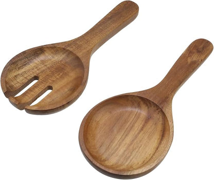 Wooden Salad Tongs Wood Salad Servers Serving Spoons by Pastlla