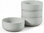 E-far Cereal Bowls Set of 4, 27oz Ceramic Deep Soup Bowls by E-far