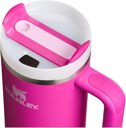 STANLEY Quencher H2.0 Flow State Tumbler, 30 oz, Violet Blossom | Handle and - Image 2