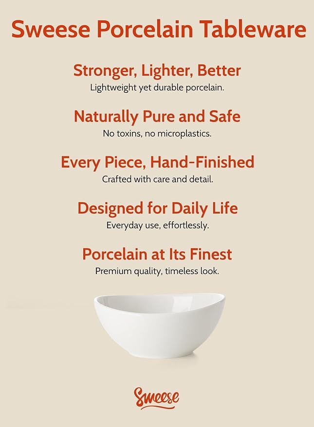 Sweese Porcelain Bowls Set 5 Inch, 10 oz - Image 7