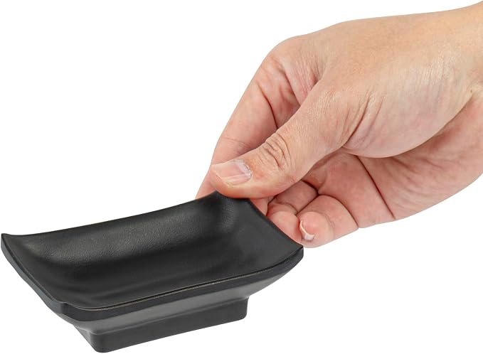 Restaurantware Voga 1 Ounce Soy Sauce Dishes 10 Rectangle Dipping Bowls - Image 8