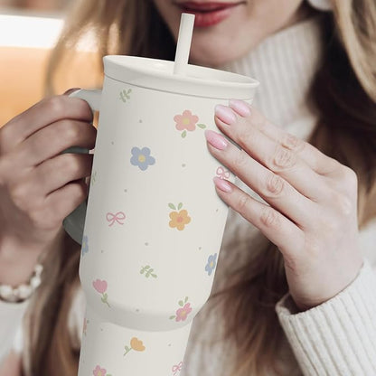 Floral 40oz Slider Tumbler - Image 6