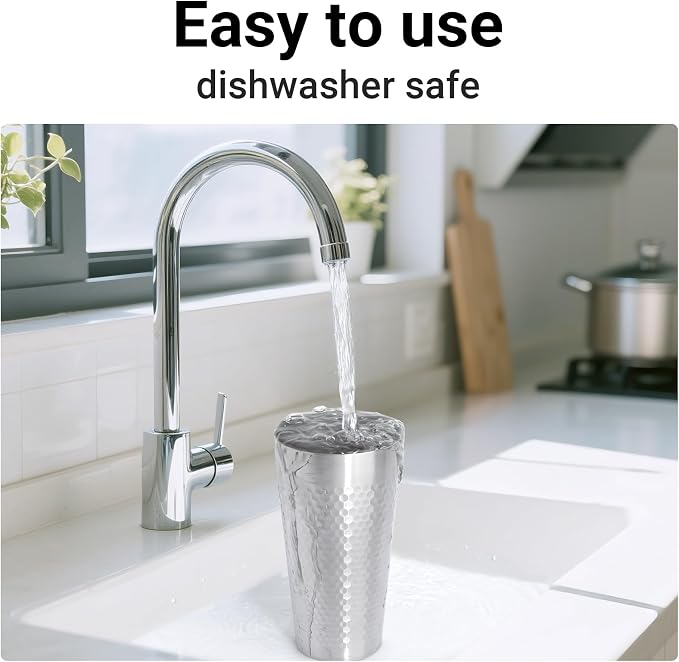 Beasea Stainless Steel Cups 19 oz, 2 Pack Large 18.6oz 550ml Stainless Steel - Image 5