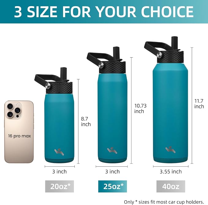 Konokyo 25 oz Insulated Stainless Steel Water Bottle - Image 5