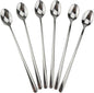 9" Iced Tea Spoons, DEALIGHT 6-Piece Heavy-Duty Long Handled Teaspoons | 18/10 by DEALIGHT