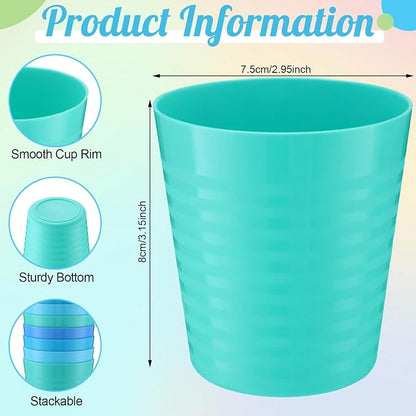 Eccliy 36 Pcs Kids Cups Bulk, 8 oz Plastic Toddler Drinking Cups Unbreakable - Image 3