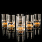 SIYOUKI Crystal Shot Glasses 1.7oz Set,Decorated With 24K Gold Leaf Flakes,Lead-Free,Handmade Set Suitable For MaoTai,Spirits,Drinks Tastin,Gift-Box Packaging (6pcs)