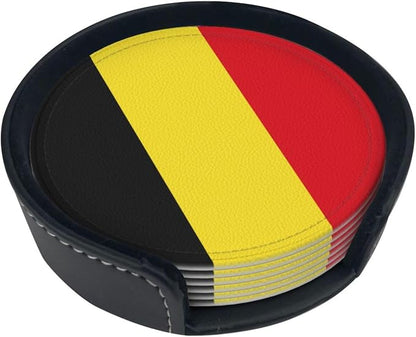 Belgian Flag Coasters for Drinks by Unknown