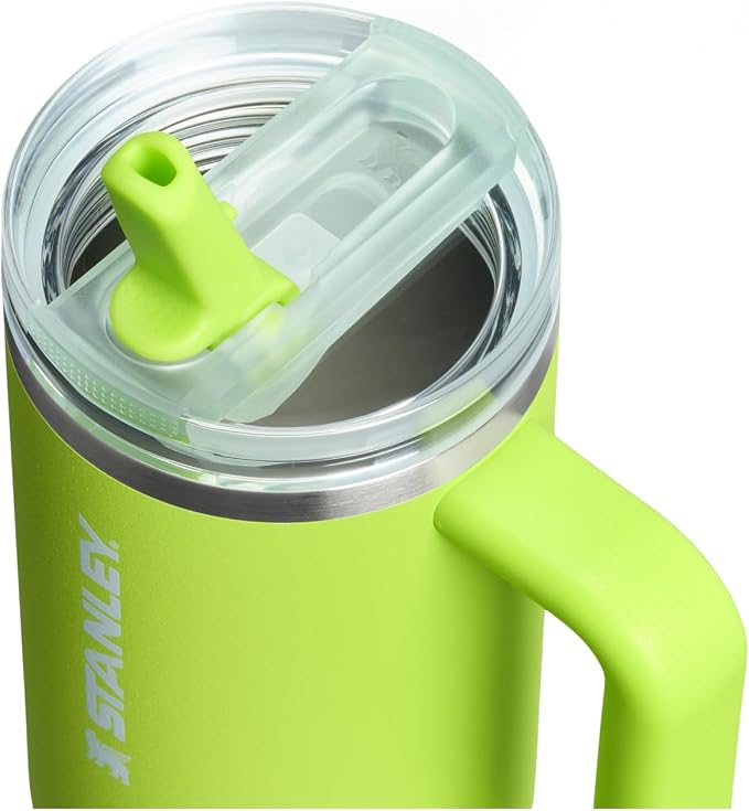 STANLEY Quencher ProTour Flipstraw Tumbler, 30 oz, Chartreuse | Built-In Straw - Image 2