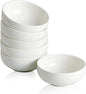 Ceramic Pinch Bowls,2.7 oz Mini Prep Dip Bowl Set,Small Dipping Salsa Charcuterie Soy Sauce Side Dish for Sushi,Set of 6 (White)