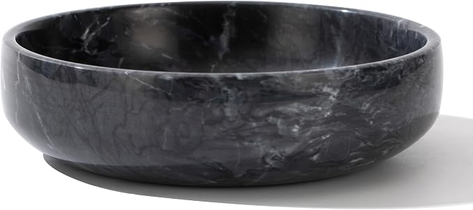 6.7" Large Decorative Bowl, Natural Marble Decorative Bowls by CMCHICMONDAY