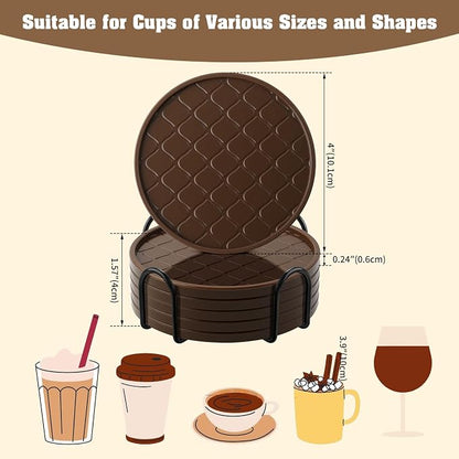 Coasters Set of 6, Hot or Cold Drink Coasters - Image 4