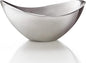 nambe Butterfly Bowl | For Hot and Cold Foods, Salads, Soups, Fruit | Made of Metal Alloy | Oven and Freezer Safe Serving Bowl for Entertaining, Decorative Centerpiece for Kitchen | Silver, 11"