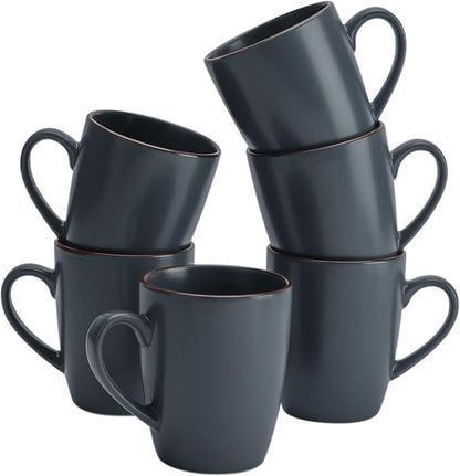 famiware Venus Coffee Mugs Set of 6, 13 oz Ceramic Stoneware Mug Cup Set | by Famiware