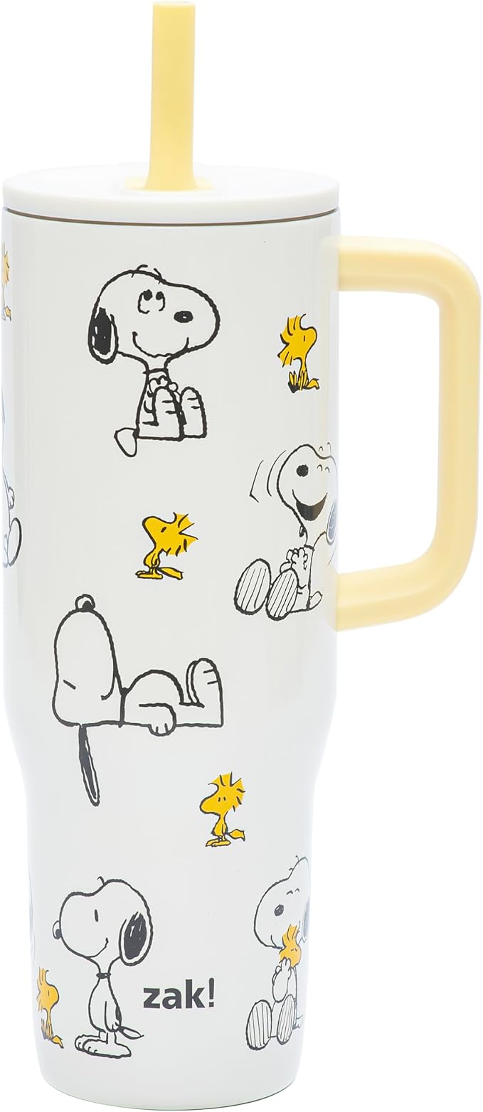 Zak Designs Peanuts 30oz Spill-Proof Insulated Stainless Steel Tumbler | BPA by ZakDesigns