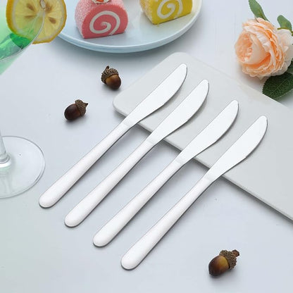 24 Pieces Knives Set - 9 Inches Dinner Knives, Butter Knife, Food Grade Stainless Steel Table Knife Set, Dishwasher Safe & Mirror Polished, Knife Silverware for Home/Restaurant/Kitchen