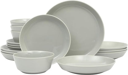Gibson Home Summer Shades 16 Piece Plates and Bowls Dishes Service by GibsonHomewares
