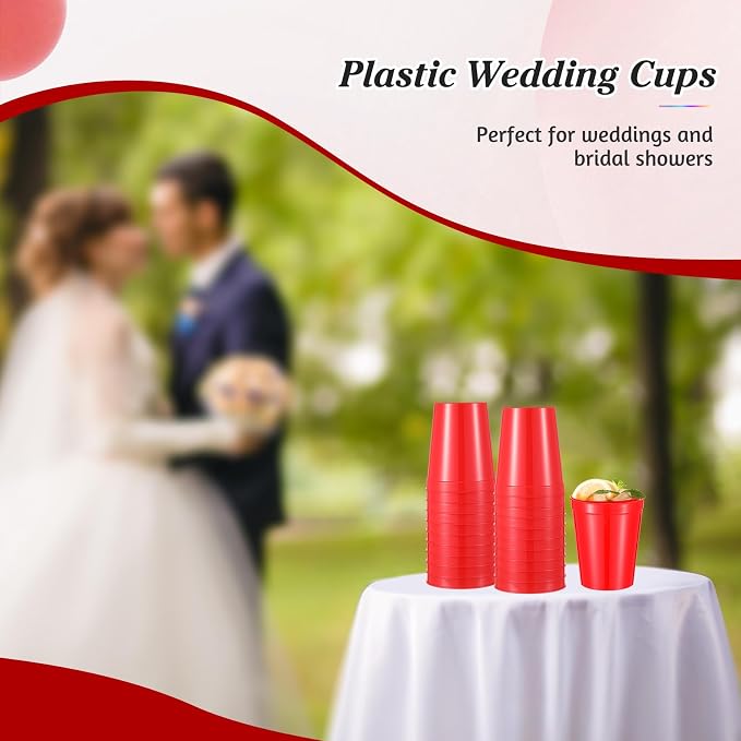 Mifoci 24 Pcs Stadium Plastic Cups Blank Reusable Drink Tumblers Bulk Stackable - Image 7