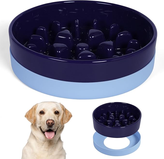 Sted Ceramic Slow Feeder Dog Bowls by Sted
