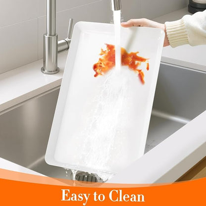 WOWBOX 4-Pack Reusable Plastic Serving Trays - Image 7
