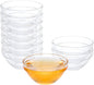 PARBEE 3" Clear Glass Pinch Bowls, 10 Pack 2.5oz Small Prep Dishes Stackable by PARBEE
