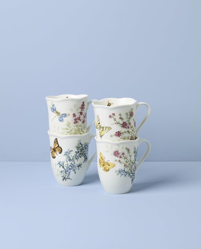 Lenox Butterfly Meadow Herbs Porcelain Mug Set - Image 2