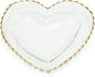Annieglass 8" Sweetheart Bowl with 24k Gold, Timeless Glass Tableware for all Occasions, Made in the USA