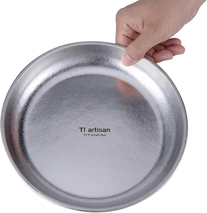 Titanium Plate Camping Picnic Tableware 27fl oz Cooking Utensils Extremely - Image 4