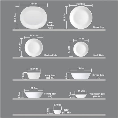 Corelle Vitrelle 6-Piece Soup/Cereal Bowl Set Triple Layer Glass and Chip - Image 3
