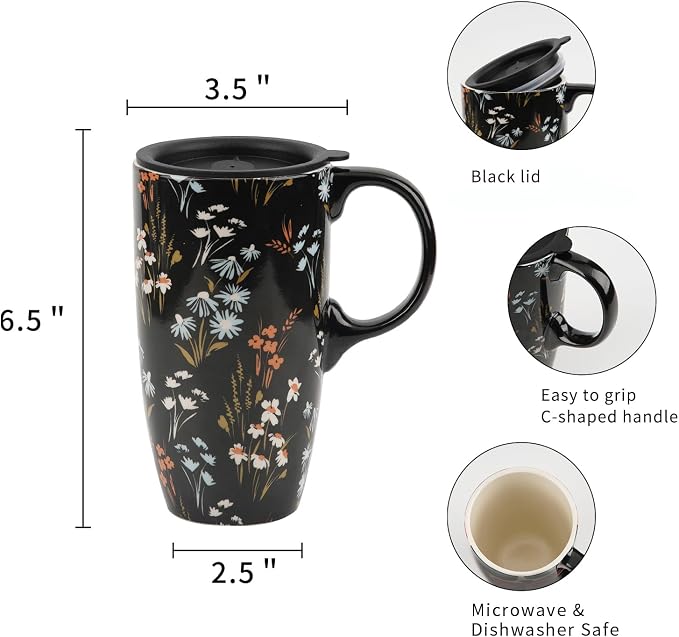 Topadorn 17oz Ceramic Travel Mug - Image 8